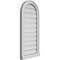 Ekena Millwork Round Top Surface Mount PVC Gable Vent: Functional, w/ 2"W x 2"P Brickmould Sill Frame, 16"W x 34"H GVPRT16X3403SF - alternate 3